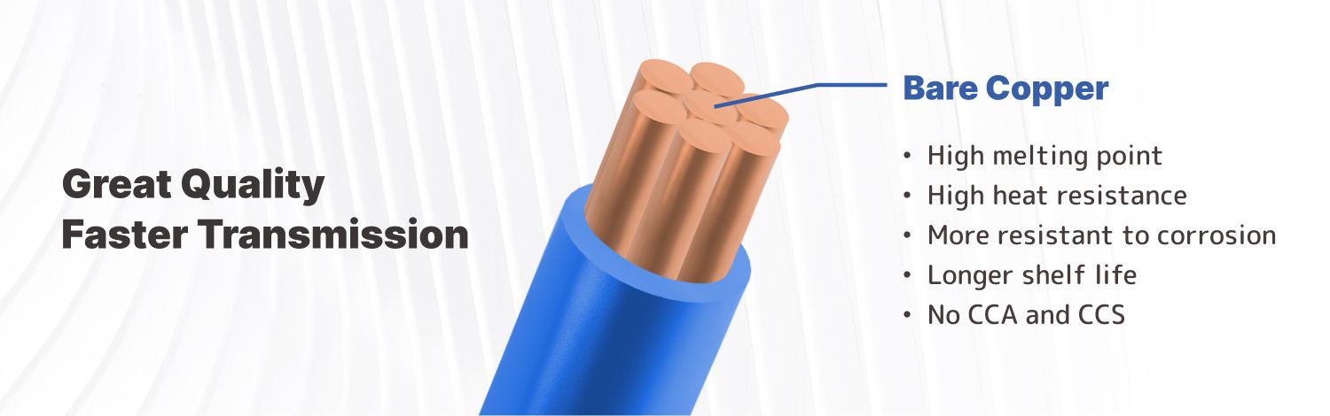 سیم های جامد مسی 22 AWG بدون پوشش کات.8